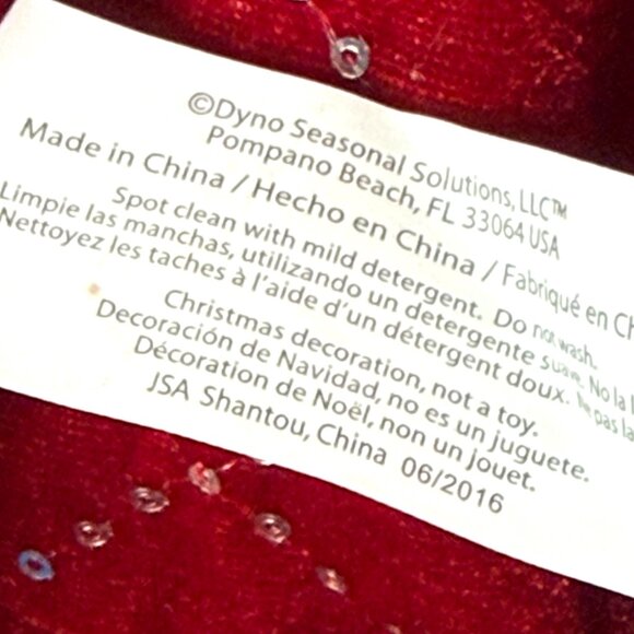 St Nick’s Choice Circle Velvet Christmas Tree Skirt Silver Embellishment Red 49" - Picture 4 of 5